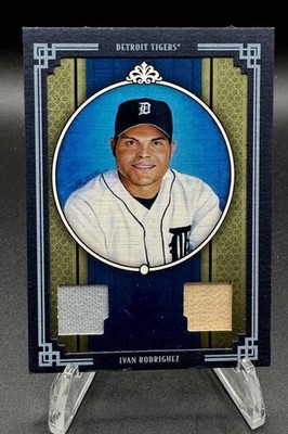 2005 Donruss Diamond Kings Framed Blue Ivan Rodriguez #90 47/50