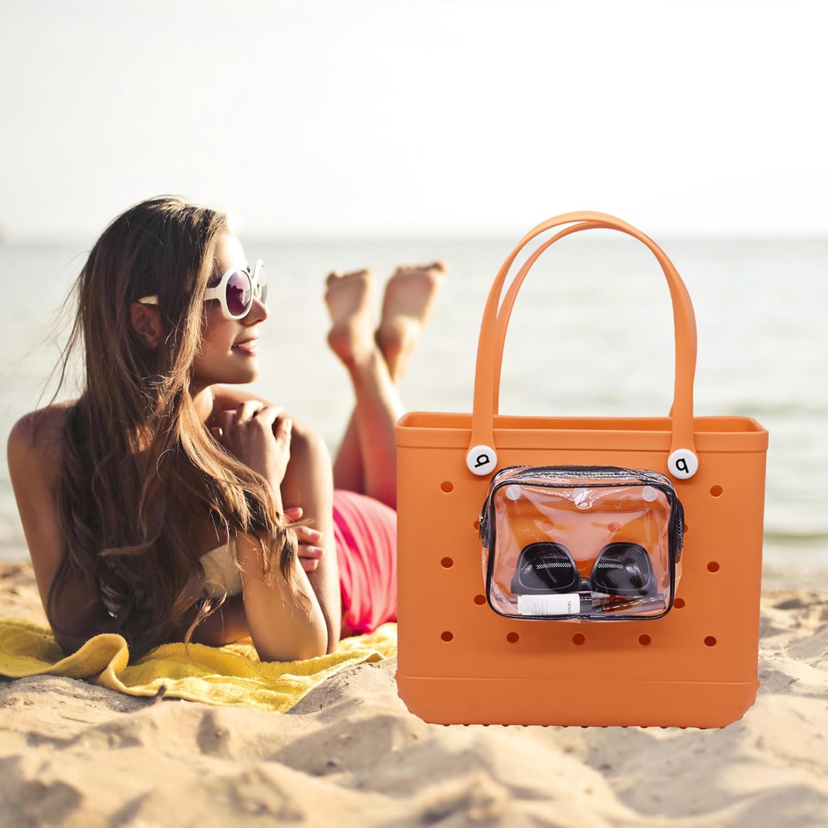 Kexpery Moderno Vassoio Organizzatore Divisori for Borse da Spiaggia Compatibile con i divisori for Borse Bogg for Borsa Bogg X for Accessori for Borse da Spiaggia Bogg (Bianco