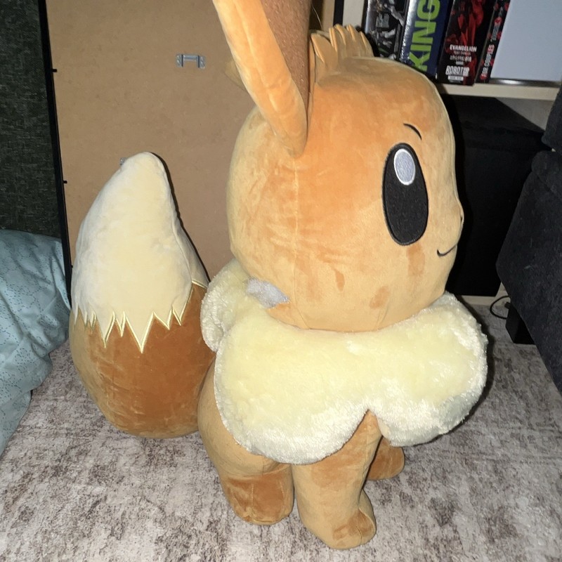 Pokémon Eevee Plush Stuffed Animal Fox 24 in Brown/Cream Pokémon Franchise