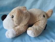 FAO Schwarz Patrick the Pup Plush Stuffed Dog Beige Tan 8"