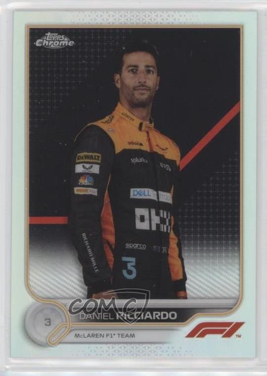 2022 Topps Chrome Formula 1 F1 Racers Refractor Daniel Ricciardo #37 18ms