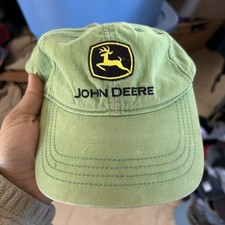 John Deere Hat Youth Adjustable Green Yellow Baseball Logo Trucker Cap Boy