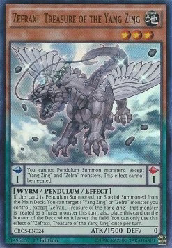 YuGiOh Zefraxi, Treasure of the Yang Zing CROS-EN024 Ultra Rare Englisch NM unl.
