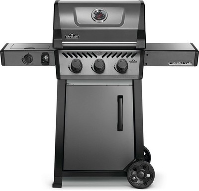 Freestyle 365 Propane Gas Outdoor Grill with Range Side Burner, Graphite Grey...