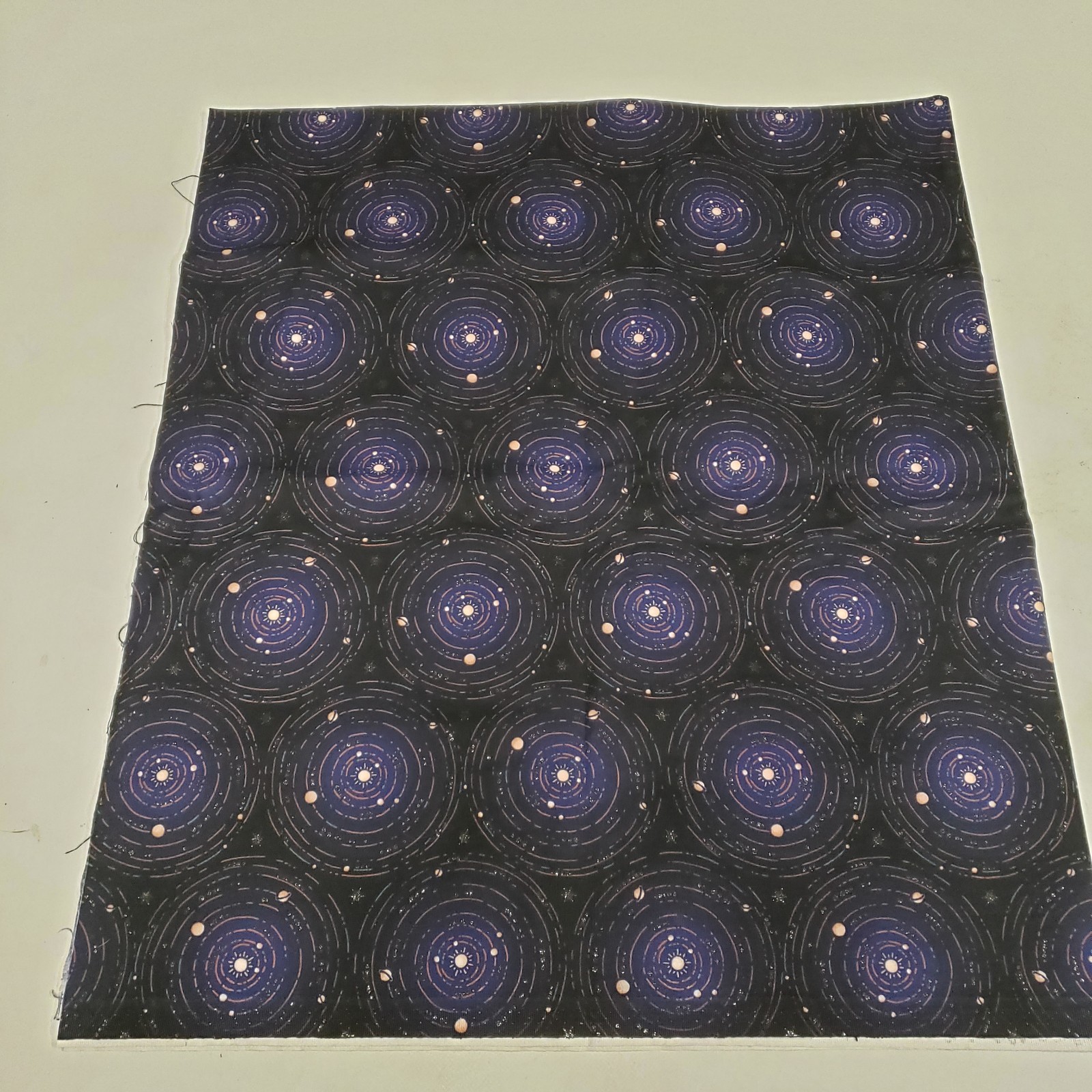 Moonlight Solar System Fabric 1 Yd Robert Kaufman Wishwell Galaxy Cotton Quilt