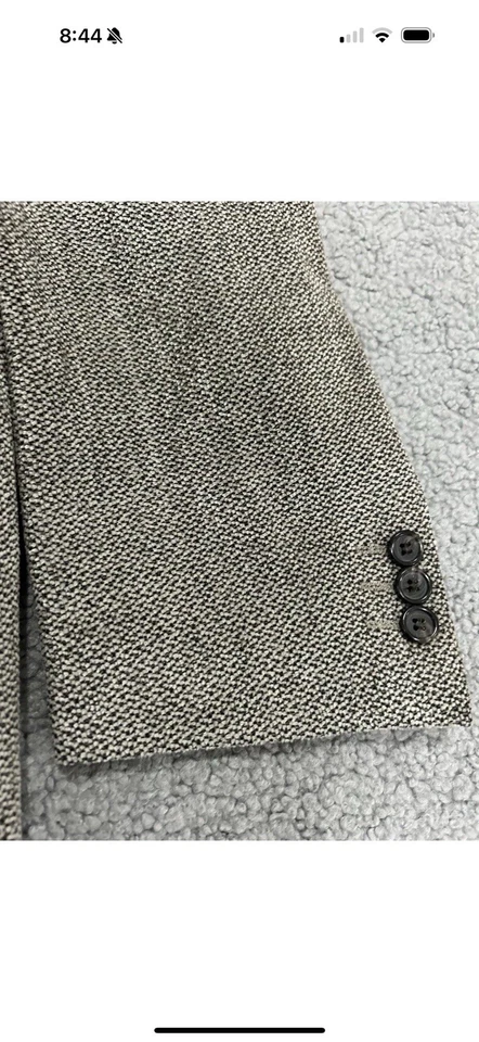 Blazer Barneys New York Para Hombres 42R Italia 52R Tres Botones Lana Deportes Abrigo Chaqueta Foto 2 de 4