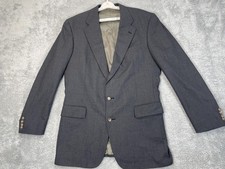 VINTAGE Polo University Club Blazer Mens 44 Long Wool 2 Button Made USA 90s