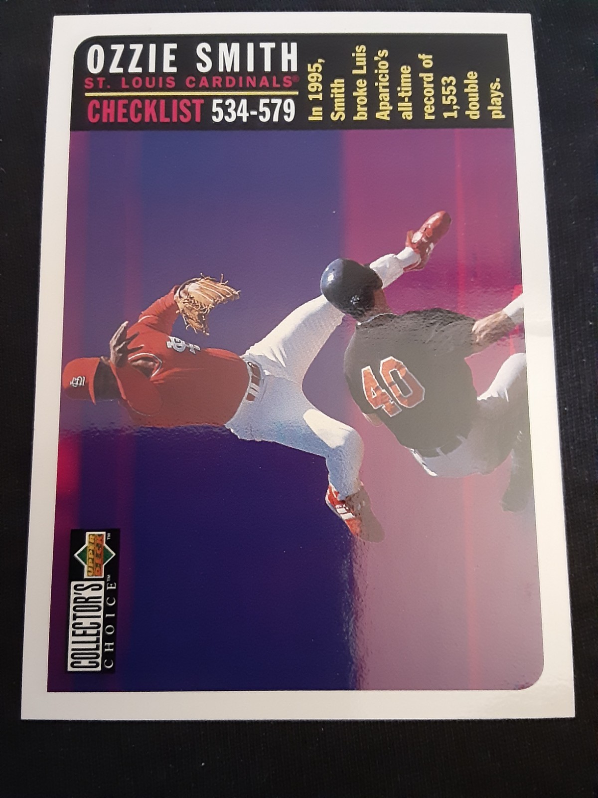1996 Upper Deck Collector's Choice - Checklist Ozzie Smith #756