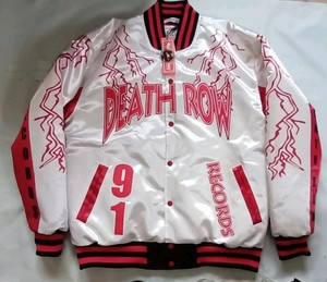 Death Row Satin Jacket White デスロウ　ジャケット Death Row Records Jacket for sale | eBay