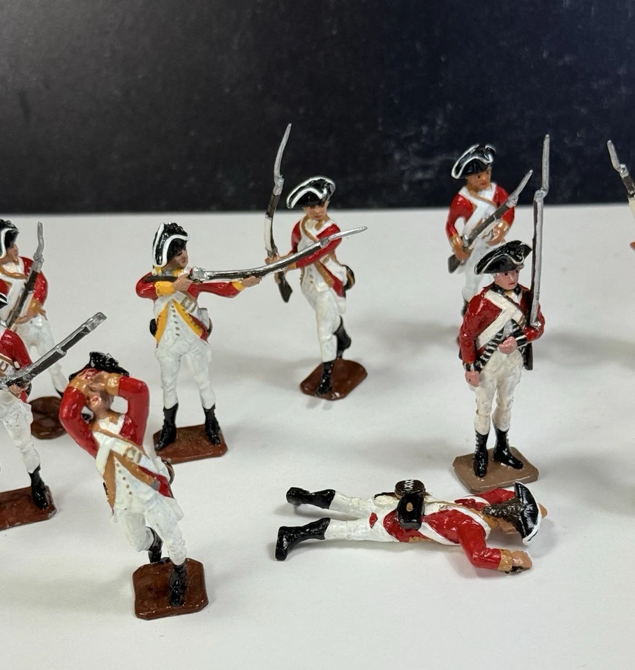 18 Risley Toy Soldiers British Redcoats American Revolution Miniatures - Image 3 of 4