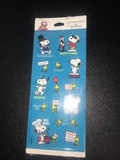 New Sealed Package Hallmark Snoopy Stickeroni Stickers 8 Sheets