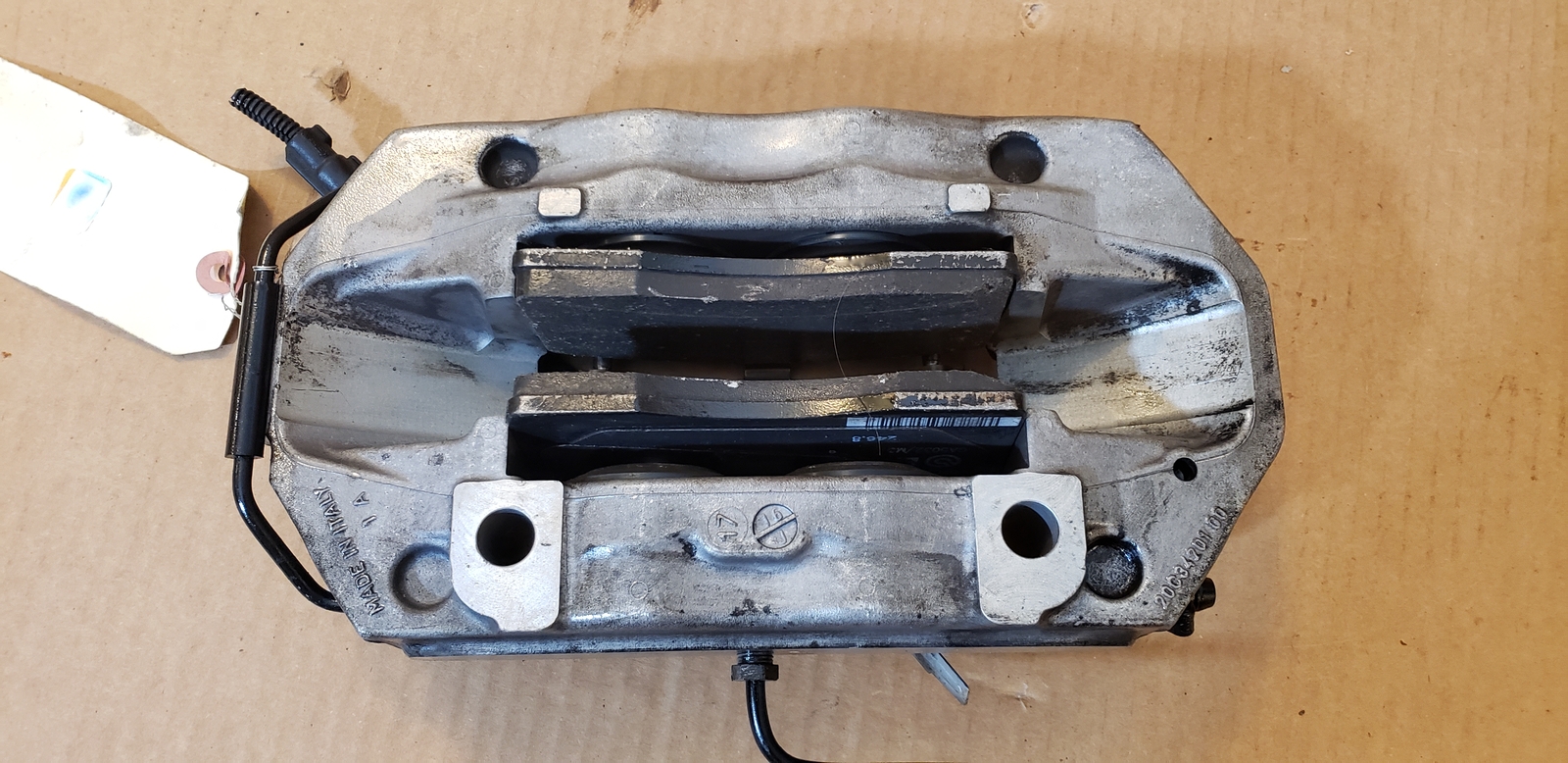 2014-2017 Maserati Ghibli Front LH Driver Brake Caliper Silver Brembo OEM