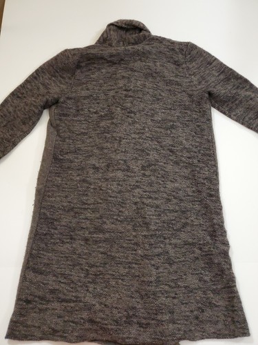 Eileen Fisher Size Medium Yak/Wool/Silk Blend Gray Open Front Cardigan Sweater - Picture 8 of 10