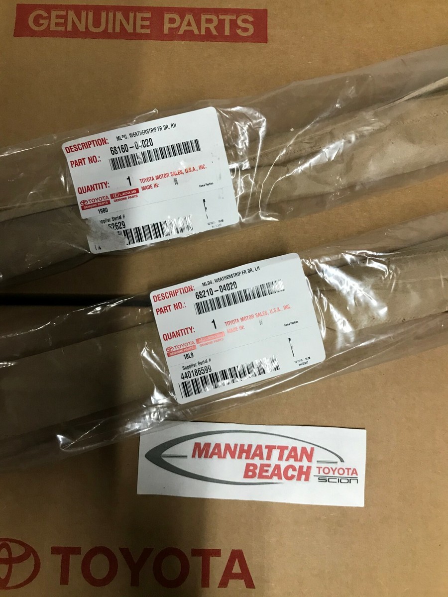 Outer Door Window Belt Weatherstrip Kit (2-Piece Set) - For 1995-2004 Toyota Tacoma Driver & Passenger Sides