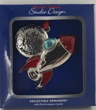 Regent Square Studio Design Collectible Love You To The Moon Christmas Ornament