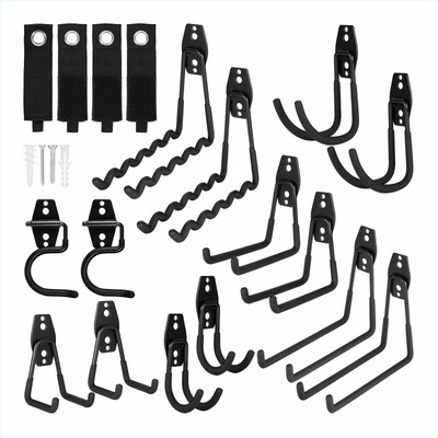 14 Stück Garage Doppelhaken Wandhaken Gerätehaken
