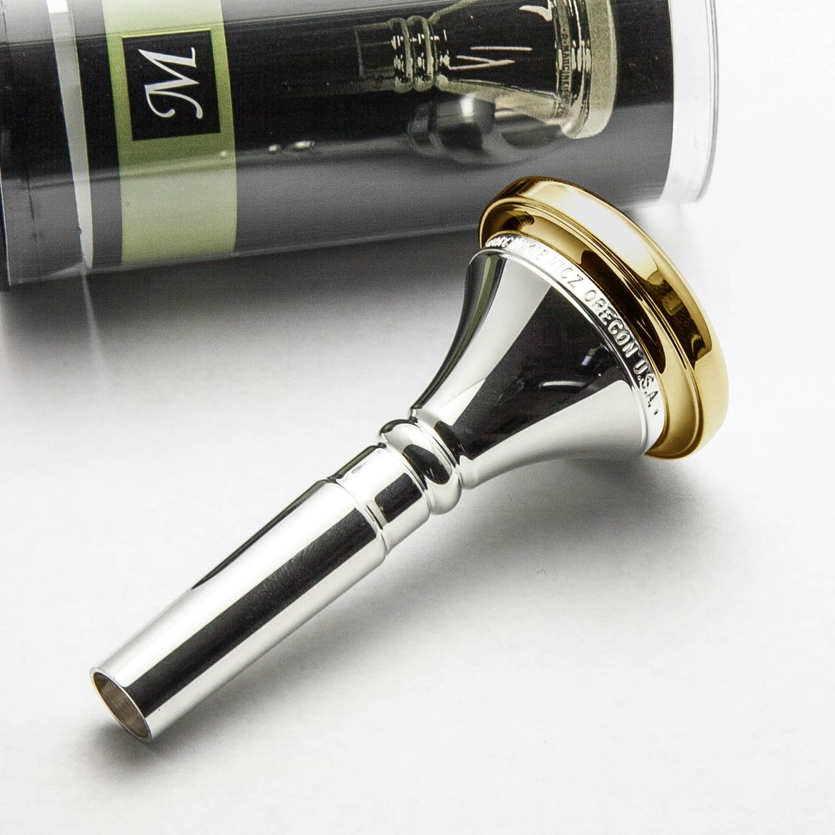 Marcinkiewicz 24K Gold Rim & Cup Trombone Mouthpiece, ET3 Marcinkiewicz 24K Gold Rim & Cup Trombone Mouthpiece, ET3