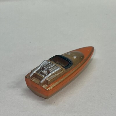 Vintage Micro Machines 1987 Speed Boat NANCY Orange Sun Color Changer Galoob