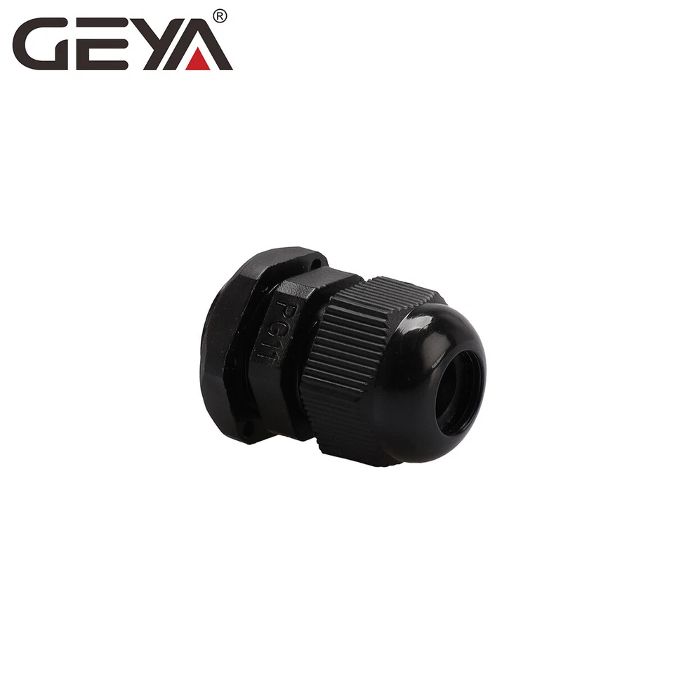 GEYA 10PCS Cable Glands IP68 Nylon Waterproof 7-18mm Dia. with Lock-Nut & Gasket - Image 3 of 4
