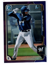 2015 Bowman Chrome Prospects Purple Refractor Gilbert Lara 1st Bowman /250