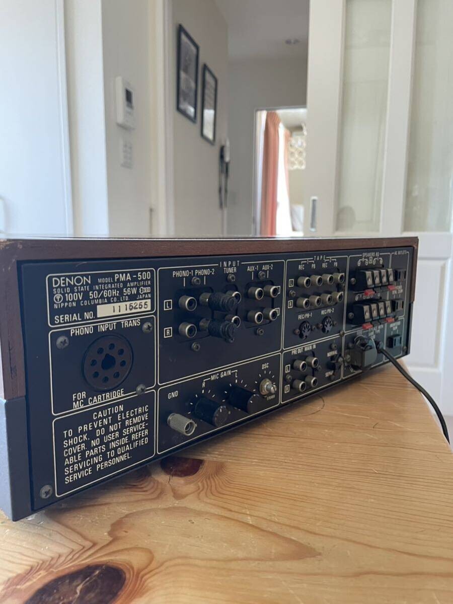 DENON PMA-500 Integrated Amplifier Vintage Japan Tested Working