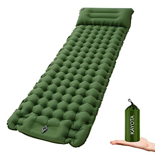 KAYOTA Camping Pad Inflatable Sleeping Pad for Camping with Pillow Foot