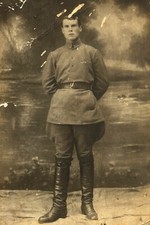 Vintage Snapshot Photo 1920s Young Man Soldier Military Portrait B W Original