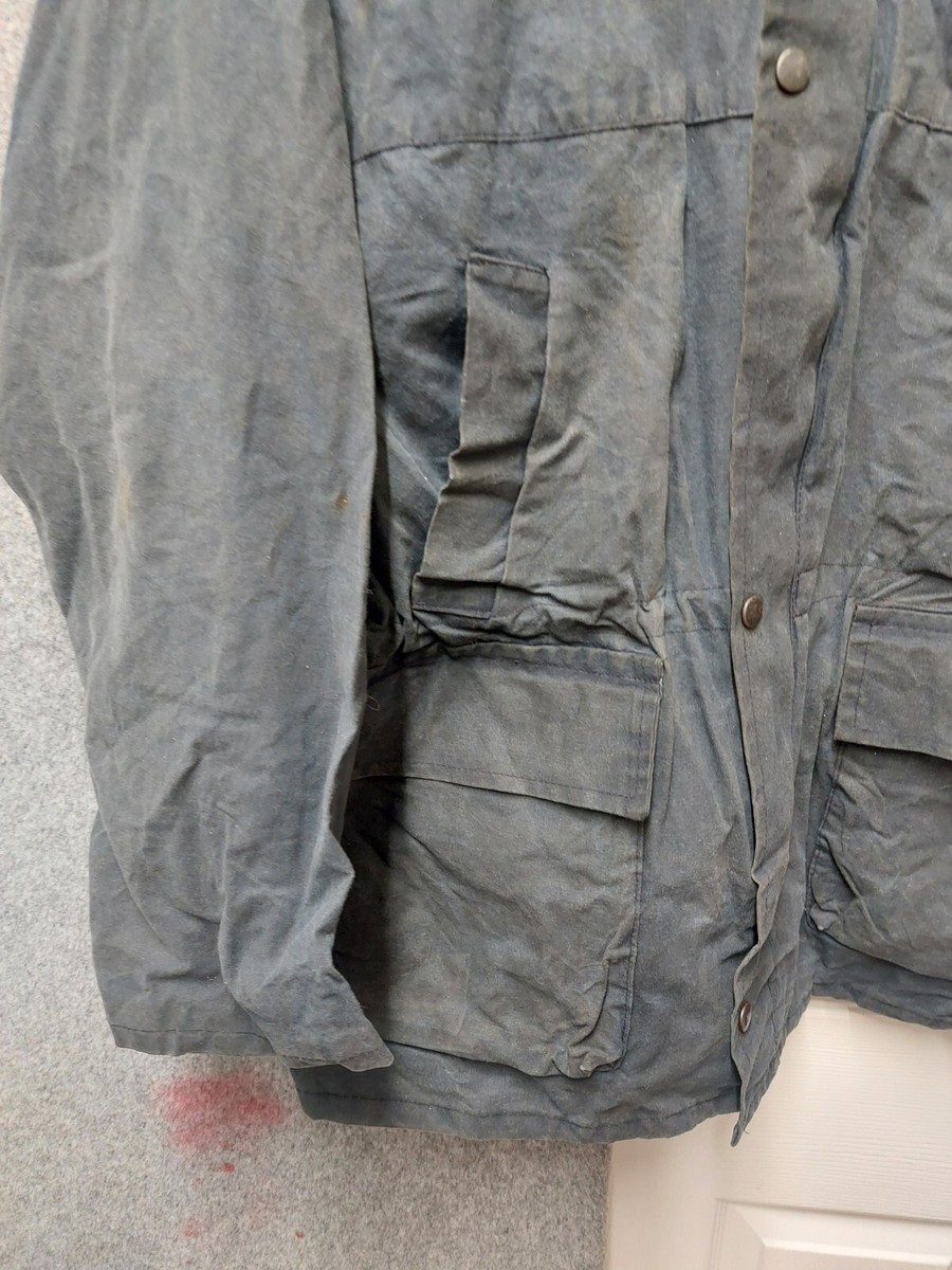 Whatbaron Limited Medium Men's Blue Wax Jacket