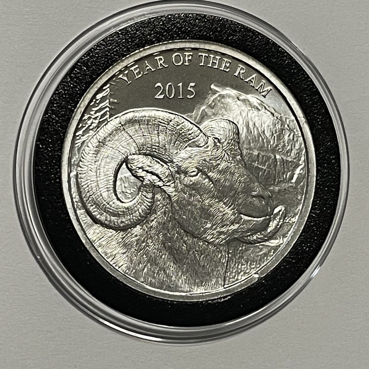 2015 Year Of The Ram Chinese Zodiac 1 Troy Oz .999 Fine Pure