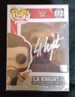 WWE LA Knight SIGNED AUTOGRAPH Funko Pop Vinyl Figure #172 COA AUTO