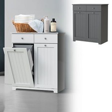 Mobili da bagno per lavanderia biancheria con 2 scomparti e cassetti vari colori