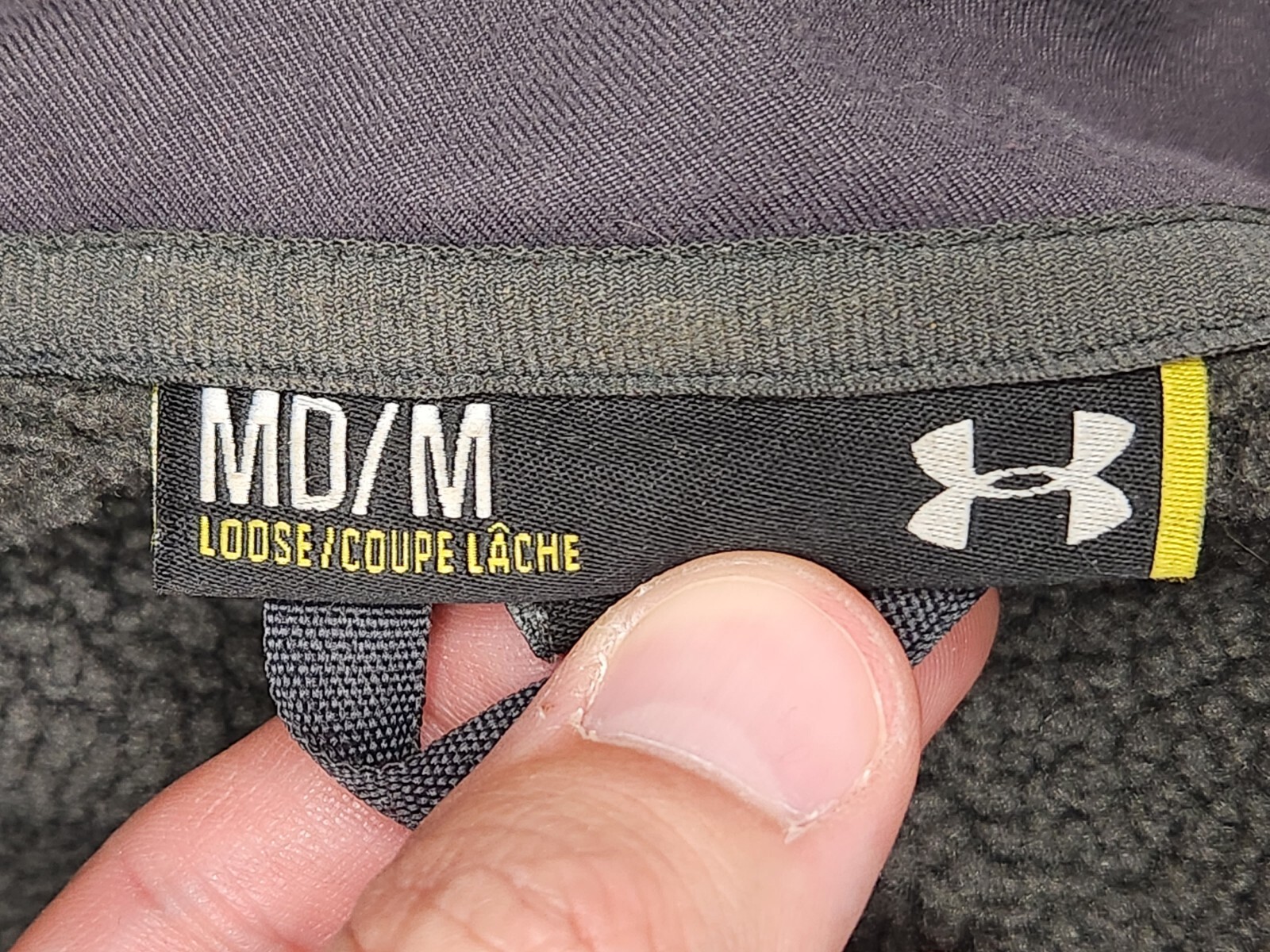 Under Armour Sweatshirt Men's M‎ Gray Loose 1/4 Z… - image 4