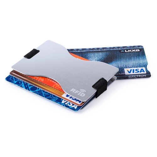EASTNIGHTS Porta carte di credito RFID, in metallo, porta carte