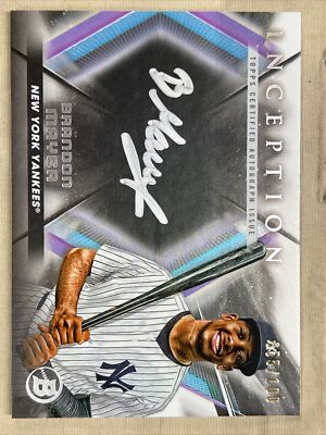 2023 Bowman Inception Brandon Mayea Silver Signings Auto 55/100 New York Yankees