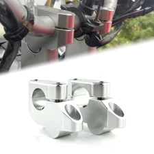 22mm 7/8" Offset Handle Mount Clamp Risers Fit For Kawasaki Versys 1000 12-14