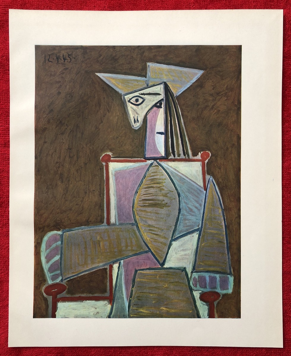 PABLO PICASSO, Figure 1945 Vintage, Offset Lithograph 1946