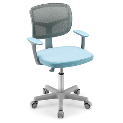 Adjustable Computer Task Chair Office Kids Study Mesh Swivel Chair Toddler Home