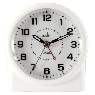 Acctim zentraler analoger Wecker nicht tickend Sweep Smartlite �� Crescendo Alarm
