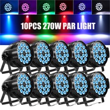 10x270W 18LED PAR Lights RGBW Stage Light DMX DJ Disco Party Club Bar Show Light