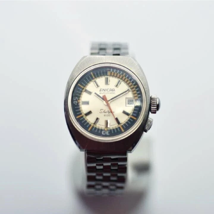 Antique Rare Enicar sherpa 600 Automatic 1970's Divers Women's watch Automatic - Image 3 of 4