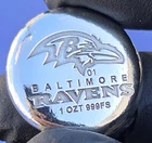 Baltimore - Ravens - Football - NFL - 1 Troy Ounce - 999 Fine Silver