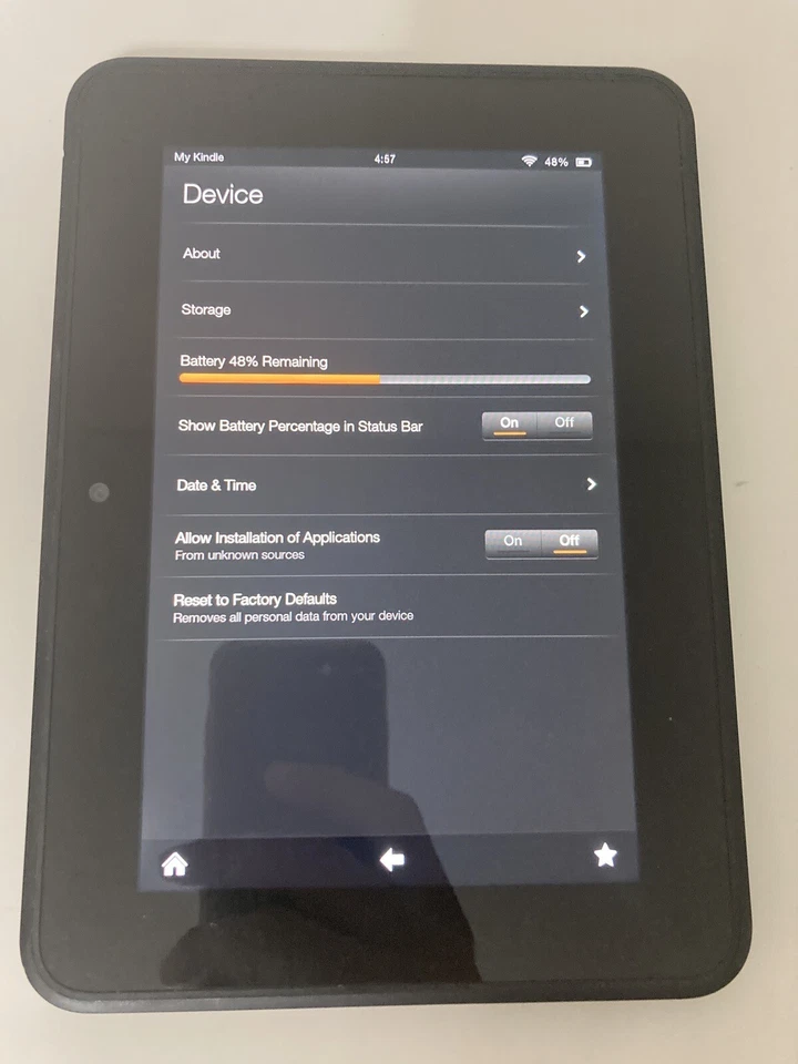 Amazon Kindle Fire X43Z60 eReader Tablet, x43z60 Wi-Fi 7" RESET - Black - 16 GB - Image 4 of 4