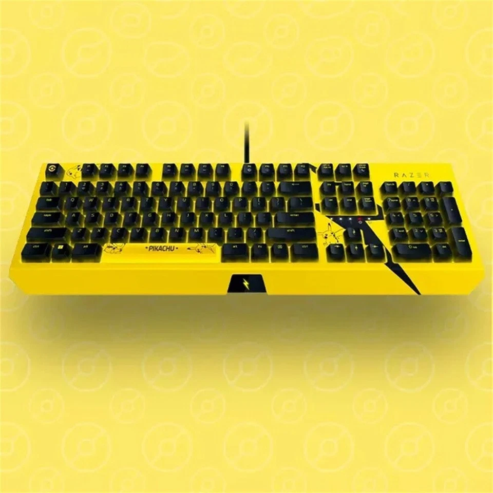 Razer x Pokémon Pikachu Wired Computer Gaming Mechanical Keyboard 104 Keys - Image 3 of 4