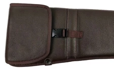 LEATHER SHOTGUN SLEEVE SLIP CASE Sporting Clays Fit 50 52 54 Brown or Black USA