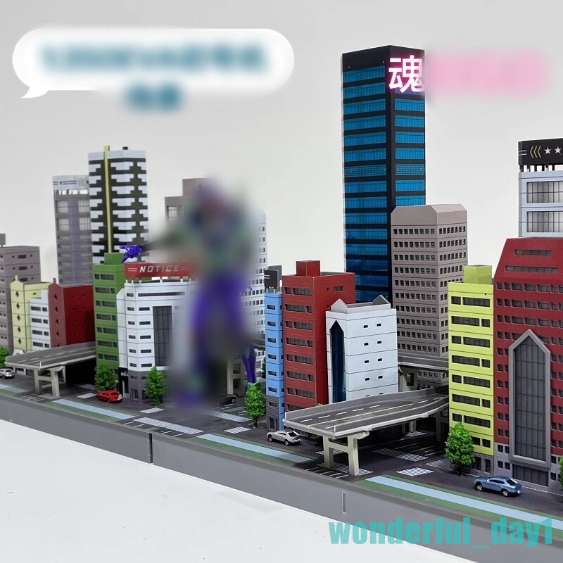 1:350 Scale Office Buildings Building Model City Scene Street Model Set Kit Toys