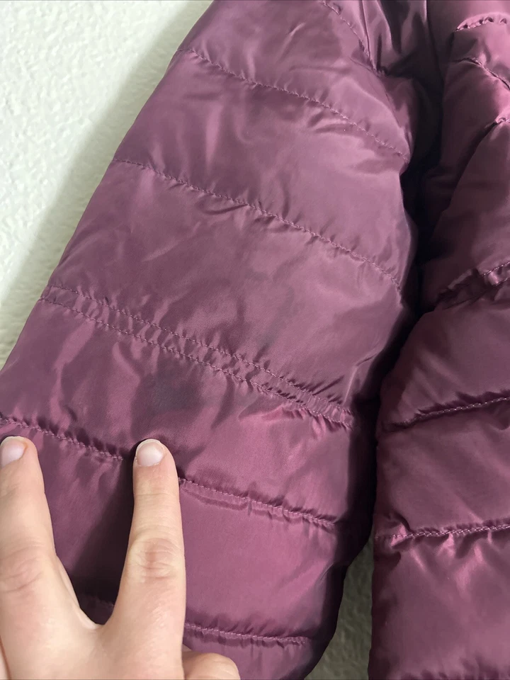 Spyder женщин большой пуховик вниз заполнить бордовый полный молнии карманы куртка 162005 - Изображение 3 из 4