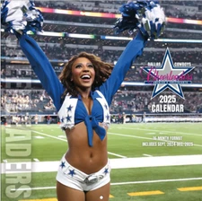Dallas Cowboys Cheerleaders 2025 16 Month Wall Calendar Sealed NEW
