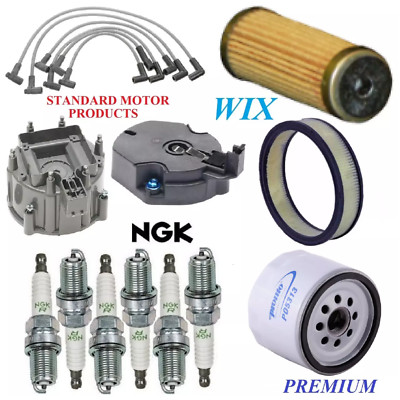Tune Up Kit Air Oil Fuel Filters Cap Wire Plugs For GMC G1500 L6 4.1L 1979-1984
