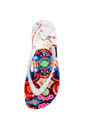 Christian Louboutin Men Lettering Loubi Flip Flops Slides  display picture 1