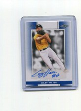 2019 Leaf Perfect Game Showcase Blank Back Blue Colby Halter Auto 1/1